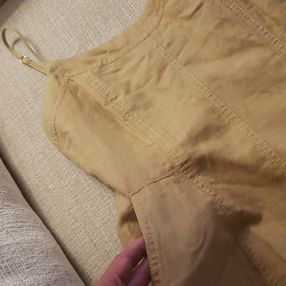 New Banana Republic Mind Dress Sz 4 Tan color - Picture 12 of 12
